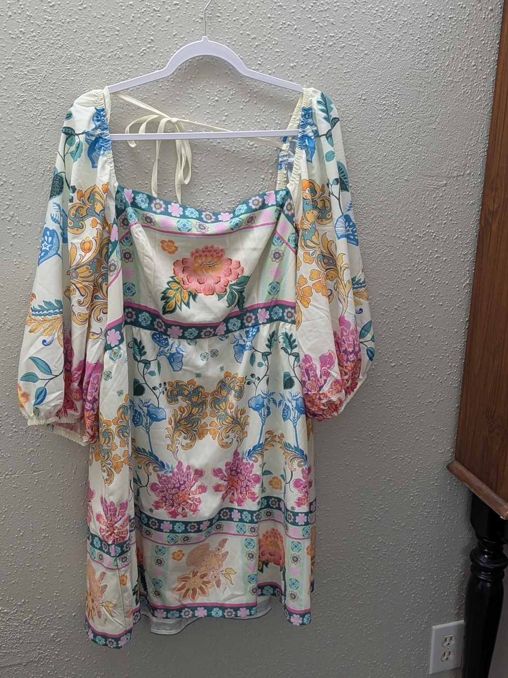 SHEIN Floral Dress with Boho Accents
